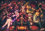  4boys 4girls absurdres admiral_bobbery alcohol animal_ears bottle breasts cleavage crossed_arms cup domino_mask drinking_glass eititie facial_hair fangs flurrie goombella hammer hat highres hood hoodie koops luigi mallet mario mario_(series) mask mining_helmet mouse_ears mouse_tail ms._mowz multiple_boys multiple_girls mustache overalls paper_mario paper_mario:_the_thousand_year_door personification sitting smile striped striped_headwear tail thick_lips thighhighs vivian_(paper_mario) wine_bottle wine_glass witch_hat yoshi 