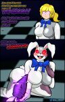  absurd_res al_gx all_fours big_breasts blush brainwashing breasts bunny_costume carrot clothing costume dialogue duo expressionless female five_nights_at_freddy&#039;s five_nights_at_freddy&#039;s:_security_breach food fursuit glitch hi_res human hypnosis lagomorph leporid male male/female mammal mind_control offscreen_character open_mouth open_smile plant purple_guy_(fnaf) rabbit red_eyes scottgames smile vanessa_(fnaf) vanny_(fnaf) vegetable video_games william_afton_(fnaf) 