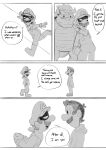 2025 3_fingers 4_panel_comic anthro armband arms_bent black_collar black_eyebrows black_eyes black_facial_hair black_mustache boots bowser bracelet cbfanart closed_frown clothed clothed_human clothed_male clothing collar collar_only comic curved_horn dialogue digital_drawing_(artwork) digital_media_(artwork) empty_eyes english_description english_text eyebrow_through_hat eyebrows facial_hair featureless_crotch fingers footwear frown frowning_at_another fully_clothed fully_clothed_human fully_clothed_male gloves grey_body grey_boots grey_clothing grey_eyebrows grey_footwear grey_gloves grey_hair grey_handwear grey_hat grey_headwear grey_hoodie grey_kerchief grey_neckerchief grey_overalls grey_scales grey_sclera grey_shirt grey_skin grey_spikes grey_tail grey_tongue grey_topwear greyscale group hair hands_in_both_pockets handwear hat headgear headwear hi_res hoodie horn human jewelry kerchief king koopa larger_anthro larger_male laugh leaning leaning_forward looking_at_another luigi male male_anthro male_human mammal mario_bros monochrome mouth_closed mr._l mustache name_in_dialogue neckerchief neckwear nintendo not_furry_focus nude nude_anthro nude_male open_mouth open_smile overalls paper_mario question_mark royalty running scales scalie shaded shadowed_eyes shell shirt shoes short_hair simple_background size_difference smaller_human smaller_male smile speech_bubble spiked_armband spiked_bracelet spiked_collar spiked_shell spikes spikes_(anatomy) standing straight_legs tail talking_to_another text thick_eyebrows tongue topwear trio white_background