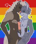 animal_genitalia animal_penis anthro azurgyn balls balls_rest brown_body brown_fur brown_hair digital_drawing_(artwork) digital_media_(artwork) duo equid equine equine_genitalia equine_penis erection eyes_closed femboy foreskin fur genitals glans grey_body grey_fur grey_hair hair hand_on_leg heart_symbol hi_res holding_partner horse humanoid_genitalia humanoid_penis lagomorph leporid lgbt_pride lgbt_pride_month male male/male mammal nude penis penis_against_chest pride_colors rabbit rainbow_flag rainbow_pride_flag rainbow_symbol retracted_foreskin romantic romantic_couple signature tail