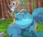 absurd_res animal_genitalia animal_penis anthro anus arcanine balls big_balls big_butt big_penis butt canid canine detailed_background eeveelution equine_genitalia equine_penis femboy florest generation_1_pokemon generation_2_pokemon generation_6_pokemon genitals hi_res houndoom huge_butt huge_thighs hybrid male mammal nintendo penis pokemon pokemon_(species) puffy_anus smile solo sylveon thick_thighs umbreon yamizinhuu
