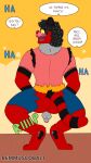 4k 9:16 absurd_res anthro backsack balls bottomwear butt caught clothed clothing comic crouching domestic_cat embarrassed exposed fan_character felid feline felis generation_7_pokemon genitals hi_res humiliation incineroar male mammal nintendo nude pants partially_clothed penis pokemon pokemon_(species) remmus_cobalt solo tail torn_bottomwear torn_clothing torn_pants underwear wardrobe_malfunction