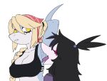 2026 2d_animation alpha_channel animated anthro aquatic arm_fin armpit_fetish armpit_lick armpit_play bakushin_armpit_gif big_breasts black_clothing black_crop_top black_hair black_shirt black_topwear blonde_hair blue_body blue_scales braided_hair braided_ponytail breasts cavemanon_studios cleavage clothed clothing coral_(volcaldera_ashfall) cretaceogekko crop_top curvy_figure duo eyelashes eyes_closed female female/female fin fish hair hand_behind_head hirogearguy kerchief licking long_hair mackerel_shark midriff multicolored_body multicolored_scales nipple_outline polly_(volcaldera_ashfall) ponytail scales shark shirt simple_background snout thresher_shark tongue topwear transparent_background two_tone_body two_tone_scales volcaldera_ashfall voluptuous voluptuous_anthro voluptuous_female white_body white_scales yellow_eyes
