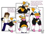 2026 4_panel_comic anal anal_vore anthro bandage bat black_bodysuit black_clothing black_skinsuit blue_bottomwear blue_clothing blue_eyes blue_pants body_invasion bodysuit boots bottomwear brown_eyes bulge clothed clothing color_edit colored dialogue dominant dominant_human duo english_text erection eulipotyphlan facial_scar female footwear forced genital_outline genitals half-closed_eyes heart_symbol high_heeled_boots high_heels human human_on_anthro human_to_anthro interspecies larger_dom long_sleeve_shirt male male/female mammal masturbation nameless_character narrowed_eyes naughty_face pale_skin pants penis possession reiki_arts rouge_the_bat scar sega shirt shocked shoes simple_background size_difference sketch skinsuit sonic_the_hedgehog_(series) species_transformation tank_top text third-party_edit tight_clothing topwear torn_clothing transformation underwear vore watermark white_background white_clothing white_shirt white_tank_top white_topwear
