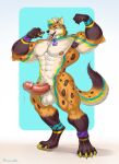 abs absurd_res anthro armpit_hair biceps big_muscles bird_dog bodily_fluids body_hair body_worship calf_muscles canid canine canis claws collar collar_only colored_nails corruption countershade_accent domestic_dog drugs eyebrows flexing flexing_bicep golden_retriever gooner hair hi_res himbofication hunting_dog hyena jock lil_bro male mammal multicolored_body multicolored_hair muscle_worship muscular nails navel nude pecs poppers purple_eyes purrcules_(artist) quads retriever saliva simple_background solo spots tail token tongue tongue_out wolf yellow_claws yellow_nails