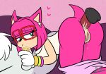 alternate_universe amy_rose anal anal_penetration anthro blowjob_face bodily_fluids bottomwear bottomwear_down clothed clothing eulipotyphlan fellatio female female_focus genital_fluids group group_sex hedgehog jewelry leaking_pussy_juice looking_back looking_pleasured male male/female mammal no_underwear oral pants pants_down partially_clothed penetration penile sega sex shadow_the_hedgehog silver_the_hedgehog sonic_the_hedgehog_(series) the_night_club_au threesome trio vaginal_fluids zurzure