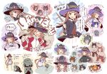  6+girls agnes_tachyon_(umamusume) animal_ears biko_pegasus_(umamusume) black_hat blue_eyes braid braided_hair_rings brown_hair character_request commentary_request crying daiwa_scarlet_(umamusume) female_trainer_(umamusume) glasses green_hat grey_hair grin hair_rings hat highres holding holding_wand horse_ears horse_girl horse_tail kawakami_princess_(umamusume) kitasan_black_(umamusume) long_hair looking_at_viewer mayano_top_gun_(umamusume) mejiro_dober_(umamusume) multiple_girls multiple_views nishino_flower_(umamusume) nueco orange_eyes orange_hair purple_eyes red_eyes satono_diamond_(umamusume) smile sparkle sweep_tosho_(platanus_witch)_(umamusume) sweep_tosho_(umamusume) tail tracen_training_uniform trainer_(umamusume) translation_request umamusume vodka_(umamusume) wand witch_hat zenno_rob_roy_(heroic_author)_(umamusume) zenno_rob_roy_(umamusume) 