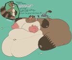 after_transformation anthro areola belly big_belly big_butt big_nipples blobby blotchy_areola bodily_fluids bovid bovine butt canid canine cattle cow_transformation dialogue hi_res huge_belly huge_butt huge_nipples hyper hyper_belly hyper_butt hyper_nipples immobile jade_(jadetanuki) jadetanuki lactating male male_lactation mammal milk_day milk_day_2026 montgomery_glands morbidly_obese morbidly_obese_anthro morbidly_obese_male nipple_dip nipple_pump nipple_suckers nipples obese obese_anthro obese_male overweight overweight_anthro overweight_male pump raccoon_dog solo species_transformation speech_change speech_impediment tanuki transformation transformation_sequence unable_to_speak weight_gain