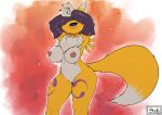  anthro bandai_namco big_breasts breasts butt canid canine digimon digimon_(species) female fox genitals hi_res mammal nipples nude pussy renamon sabrotiger solo thick_thighs 