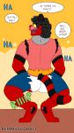 4k 9:16 absurd_res anthro bottomwear briefs butt caught clothed clothing comic crouching domestic_cat embarrassed exposed fan_character felid feline felis generation_7_pokemon hi_res humiliation incineroar male mammal nintendo nude pants partially_clothed pink_seam_briefs pokemon pokemon_(species) remmus_cobalt solo tail torn_bottomwear torn_clothing torn_pants underwear wardrobe_malfunction white_briefs white_clothing white_underwear