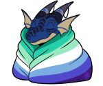 alpha_channel bedding blanket blizzard_entertainment dracthyr dragon european_mythology flag kyanathal lgbt_pride male mythological_creature mythological_scalie mythology palehorntea pride_color_flag pride_colors scalie solo vincian_pride_colors warcraft western_dragon