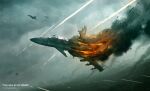  ace_combat ace_combat_zero aerial_battle aircraft aircraft_request airplane artist_name badillafloyd battle canards cloud cloudy_sky cockpit commentary_request copyright_name destruction fighter_jet fog forest gun hardpoint highres machine_gun military_vehicle missile nature projectile_trail shot_down sky smoke smoke_trail spanish_commentary title war weapon weapon_request 