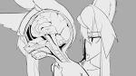 16:9 android anthro big_ears black_and_white blood bodily_fluids bone brain brain_exposure canid canine concerned_expression digital_sketch duo exposed_brain feathered_wings feathers female fox gore greyscale hair hair_over_eye human iki(ikino_character) ikino_darkino line_art long_hair looking_at_viewer machine mammal mechanical_head monochrome organs robot robot_joints serious_expression simple_background sketch skull straight_hair widescreen wings
