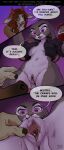 absurd_res acupa ambiguous_gender anthro biped black_clothing black_jacket black_topwear bodily_fluids bottomless bovid bovine cattle clitoral_hood clitoris clothed clothing comic dialogue disney english_text equid equine female female/ambiguous female_anthro genital_fluids genitals group hi_res horse humanoid_genitalia humanoid_vulva jacket jacket_only judy_hopps lagomorph leporid male_(lore) mammal rabbit sex silgiriya_mantsugosi spread_vulva spreading stealth_sex text topwear topwear_only trio unzipped_jacket urethra vaginal_fluids vulva zootopia