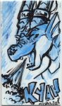 anthro badge blizzard_entertainment breath_powers dracthyr dragon eevachu elemental_manipulation european_mythology fin fire fire_breathing fire_manipulation hi_res horn horn_jewelry jewelry kyanathal male mythological_creature mythological_scalie mythology scalie solo warcraft western_dragon