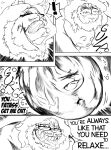 abdominal_bulge absurd_res animal_humanoid anthro anthro_pred belly big_belly big_butt black_and_white bottom_heavy butt cat_humanoid claws comic deep_navel digestion digestion_noises digital_media_(artwork) domestic_cat duo english_text feet felid felid_humanoid feline feline_humanoid felis fiwzycat! full-length_portrait hi_res huge_belly huge_hips huge_thighs humanoid jock male male/male mammal mammal_humanoid monochrome muscular navel nerd overweight overweight_male pantherine pantherine_humanoid portrait swallowed_alive swallowing text thick_thighs three-quarter_view tiger tiger_humanoid toe_claws vore vore_implied wide_hips