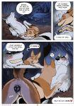 anatomically_correct anatomically_correct_genitalia anatomically_correct_vulva animal_genitalia animal_vulva anus anus_focus arne_(papupaws) blush bodily_fluids brown_body brown_fur canid canine canine_genitalia canine_vulva canis colored comic coyote dialogue digitigrade dripping duo english_text female female_feral feral fur genital_fluids genital_focus genitals grey_body grey_fur hi_res ivy_(papupaws) leaking_vagina male male/female mammal papupaws quadruped text vaginal_fluid_drip vaginal_fluids vulva vulva_focus wolf
