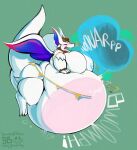 2026 absurd_res anthro belly big_belly big_breasts breasts burping dragon featureless_breasts female hi_res huge_belly huge_breasts hyper hyper_belly mythological_creature mythological_scalie mythology onomatopoeia overweight overweight_anthro overweight_female rumbling_stomach scalie simple_background smokey_blokey solo sound_effects text tribal_hunter white_body wings
