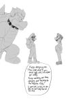 2025 3_toes 5_fingers anthro armband black_clothing black_collar black_eyebrows black_eyes black_facial_hair black_footwear black_mustache black_shoes boots bowser bracelet cbfanart claws closed_frown clothed clothed_human clothed_male clothing collar curved_horn dialogue digital_drawing_(artwork) digital_media_(artwork) empty_eyes english_description english_text exclamation_point eye_contact eyebrows facial_hair featureless_crotch feet fingers footwear frown frowning_at_another fully_clothed fully_clothed_human fully_clothed_male gesture gloves grey_body grey_boots grey_bracelet grey_claws grey_clothing grey_eyebrows grey_footwear grey_gloves grey_hair grey_handwear grey_hat grey_headwear grey_hoodie grey_horn grey_kerchief grey_neckerchief grey_overalls grey_scales grey_sclera grey_shirt grey_skin grey_spikes grey_tail grey_tongue grey_topwear greyscale group hair hand_gesture hands_on_own_belly handwear hat headgear headwear hi_res hoodie horn human jewelry kerchief king koopa larger_anthro larger_male leaning leaning_forward looking_at_another looking_down looking_down_at_another looking_up_at_another luigi male male_anthro male_human mammal mario_bros monochrome mouth_closed mr._l mustache name_in_dialogue neckerchief neckwear nintendo not_furry_focus open_mouth open_smile overalls paper_mario pointing pointing_at_another royalty scales scalie shaded shadowed_eyes shell shirt shoes short_hair simple_background size_difference smaller_human smaller_male smile speech_bubble spiked_armband spiked_bracelet spiked_collar spiked_shell spikes spikes_(anatomy) standing straight_legs tail talking_to_another text thick_eyebrows toe_claws toes tongue topwear trio white_background yelling yelling_at_another