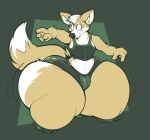 2020 anthro athletic athletic_anthro athletic_male big_butt bodily_fluids boot_(artist) bottom_heavy bottomwear butt canid canine clothing fox fox_mccloud fur fur_tuft furry_tail hair huge_butt huge_hips hyper hyper_butt hyper_hips male mammal navel nintendo pointy_ears shirt shorts small_waist snout solo star_fox sweat sweatdrop tail tank_top thick_thighs topwear tuft white_body white_fur white_hair wide_hips worried yellow_body yellow_fur