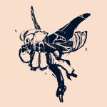 1:1 4_arms 5_fingers antennae_(anatomy) anthro arthropod arthropod_abdomen digitigrade fingers floof_(binaryfloof) flying hi_res insect insect_wings lepidopteran lepidopteran_wings looking_at_viewer monochrome moth multi_arm multi_limb nanami_marron neck_tuft simple_background tuft white_background wings