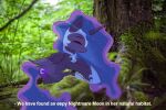 1_horn absurd_res blue_hair crescent_moon_(marking) cutie_mark day digital_drawing_(artwork) digital_media_(artwork) english_text equid equine eyelashes eyeshadow feathered_wings feathers female female_feral feral forest friendship_is_magic hair hasbro hi_res highlights_(coloring) hooves horn makeup mammal markings mixed_media moon_(marking) my_little_pony mythological_creature mythological_equine mythology nature_background nightmare_moon_(mlp) nnalyart paintstorm_(artwork) photography_(artwork) plant purple_body purple_eyeshadow purple_highlights purple_hooves purple_horn purple_wings quadruped shaded side_view sleeping solo sparkles sparkling_hair spiral_horn text tree winged_unicorn wings
