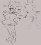 amy_rose anthro big_breasts breasts bulging_eyes dialogue duo english_text eulipotyphlan european_hedgehog female half-closed_eyes hedgehog hi_res isxues male mammal narrowed_eyes piko_piko_hammer sega shocked smile sonic_the_hedgehog sonic_the_hedgehog_(series) text thick_thighs tongue tongue_out