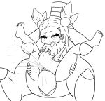  2021 abdominal_bulge ahegao ampharos anthro black_and_white blush blush_lines bodily_fluids breasts clitoris drooling duo ejaculation female full_nelson genital_fluids genitals gym_leader half-closed_eyes human interspecies jasmine_(pok&eacute;mon) line_art looking_pleasured male male/female mammal monochrome narrowed_eyes navel nintendo nipples penetration pok&eacute;mon pok&eacute;mon_(species) pok&eacute;philia pussy_ejaculation pussy_juice saeko_art saliva simple_background size_difference small_breasts suspended_via_penetration tongue tongue_out vaginal vaginal_penetration video_games white_background young 
