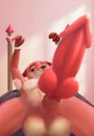 animal_humanoid anthro arms_tied bdsm blujy bodily_fluids bound canid canid_humanoid canine canine_humanoid disney erection fox fox_humanoid fur genital_fluids genitals green_eyes hi_res humanoid knot knotted_penis male mammal mammal_humanoid multicolored_body multicolored_fur musk musky_penis nick_wilde penis precum smile smiling_at_viewer smirk solo zootopia