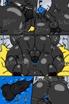 2026 2:3 abdominal_bulge anal anal_knotting anal_penetration animal_genitalia animal_penis anthro anus balls black_body blue_anus bodily_fluids breeding_stand butt canid canine canine_genitalia canine_penis canis changed_(video_game) colin_(changed) comic cum cum_in_ass cum_inside cum_while_penetrated declaration_of_love duo ejaculation english_text erection fallonheels from_front_position genital_fluids genitals glans goo_creature hi_res howl humanoid_genitalia humanoid_penis i_love_you internal knot knot_root knotted_penis knotting latex latex_body lin_(changed) male male/male mammal mating_press penetration penile penile_penetration penis penis_in_ass precum profanity puro_(changed) sex tail text wolf x-ray_view