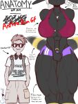3:4 abs amazon anthro areola_outline backpack bottomwear braided_hair breasts cargo_shorts clasped_hands cleavage clothed clothing comparing cosmonaut dominant dominant_anthro dominant_female duo ears_down eeveelution electronics english_text eyewear fangs female generation_2_pokemon grey_hair hair hands_in_both_pockets headphones hi_res jewelry katianne_(cosmonaut) larger_female looking_at_viewer male male/female markings meme_pose muscular muscular_anthro muscular_female navel necklace nintendo nipple_outline nipples pivoted_ears pokemon pokemon_(species) purple_bottomwear purple_clothing purple_shorts quadriceps quads shirt short_hair shorts signature size_difference smile standing sunglasses tail tail_motion tailwag tall teeth text text_on_clothing text_on_shirt text_on_topwear thick_thighs tight_clothing tight_fit topwear torn_clothing torn_topwear umbreon