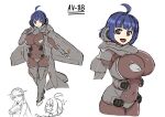  2girls ahoge armor armored_bodysuit armored_legwear armored_leotard blue_hair breasts brown_eyes commentary_request full_body hamushima hawker_harrier hawker_harrier_(personification) highres huge_breasts leotard looking_at_viewer mecha_musume mechanical_ears mechanical_wings medium_hair multiple_girls navel open_mouth original pasties personification shoulder_armor sketch skin_tight smile smoked standing thick_thighs thighs white_background wings 