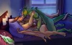 absurd_res anal anal_penetration anthro anthro_on_anthro anthro_penetrated anthro_penetrating anthro_penetrating_anthro argonian balls bed bedroom bedroom_sex blush bodily_fluids candle clainekun cum cum_in_ass cum_inside cum_on_belly cum_on_body cumshot dragon duo ejaculation erection european_mythology eyes_closed from_front_position furniture genital_fluids genitals gold_scales green_body green_scales heart_symbol heathywolf hi_res horn kiss_on_lips kissing lying lying_on_bed male male/male male_penetrated male_penetrating male_penetrating_male markings microsoft missionary_position motion_lines mythological_creature mythological_scalie mythology nude on_back on_bed orgasm penetration penile penile_penetration penis prostate prostate_with_heart reptile romantic romantic_sex scale_markings scales scalie sex smile tail tazguul text the_elder_scrolls western_dragon wings x-ray_view