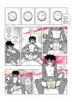 2025 anthro aroused bed blush bodily_fluids clock clothed clothing comic diaper diaper_only dragon embarrassed english_text erection erection_under_clothing furniture genital_fluids hi_res incontinence jack_(kaaski) kaaski male mythological_creature mythological_scalie mythology scalie sitting solo spot_color text topless unclean_diaper urine used_diaper using_diaper wearing_diaper wet_diaper wetting wetting_diaper