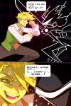 2026 2:3 2_horns 4_fingers 5_fingers absurd_res ambiguous_anthro ambiguous_gender anthro bangs biped black_body black_eyes blocking blonde_hair bodily_fluids clashing clenched_teeth clothed clothed_humanoid clothed_male clothing colored comic deltarune detailed dialogue digital_drawing_(artwork) digital_media_(artwork) elemental_creature english_text exclamation_point exhausted eyebrows eyelashes fingers flora_fauna flower flower_creature flowery_(deltarune) fully_clothed fully_clothed_humanoid fully_clothed_male hair headshot_portrait hi_res holding_melee_weapon holding_object holding_sword holding_weapon horn humanoid imminent_death knight male melee_weapon one_eye_closed open_mouth plant portrait pose reaction_shot roaring_knight seven_flowers shaded shadow_creature smile smiling_at_another sparks speech_bubble spoiler sweat sweatdrop sword talking_to_another teeth text three-quarter_portrait undertale_(series) visor_eyes warrior weapon whatahero yellow_body