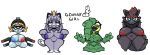 1_eye alolan_form alolan_grimer alolan_meowth anthro big_breasts black_body blonde_hair blue_nipples breasts digital_media_(artwork) eyelashes eyeshadow female floating floating_head gdunny_girl generation_1_pokemon generation_5_pokemon generation_7_pokemon genitals goo_creature green_body grey_body group hair hair_over_eye humanoid inverted_nipples legless looking_at_viewer magnemite magnet makeup mammal mismatched_nipples multicolored_body narrowed_eyes nintendo nipples open_mouth pokemon pokemon_(species) pokemorph regional_form_(pokemon) shortstack slightly_chubby slightly_chubby_female slime smile tail teeth thick_thighs tongue vulva yellow_nipples zorua
