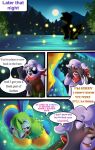 anthro arthropod avian beetle bird comic duo elateroid english_text female firefly indigo_park insect male male/female mammal mollie_macaw nude nude_female nude_male pantyking procyonid raccoon rambley_raccoon skinny_dipping text