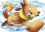  artist_name black_eyes buizel commentary_request dated full_body furry highres no_humans open_mouth pokemon pokemon_(creature) pokemon_focus solo tanpakuroom 