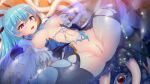  1girl anus arch_kalmia armor black_thighhighs blue_hair blush breasts broken_armor censored fuyunagi_tsubasa game_asset gloves hair_ornament hairclip long_hair lying magical_girl medium_breasts monster mosaic_censoring navel nipples non-web_source official_art on_back open_mouth ponytail purple_eyes pussy red_eyes restrained satou_takumi self-datamine shinsou_kenki_arch_saver slime_(creature) solo spread_legs tentacles thighhighs torn_clothes torn_gloves torn_thighhighs variant_set visual_novel_cg 