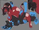 absurd_res animal_genitalia animal_vulva anthro black_body black_claws black_fur black_hair black_nipples black_pawpads black_penis blue_body blue_eyes blue_fur bodily_fluids bovid bovine canid canine canine_genitalia canine_vulva claws cloven_hooves cum cum_in_vagina cum_inside cum_leaking_out duo elemental_creature feet female fox from_front_position fungi_fauna fungus fur genital_fluids genitals hair hi_res hooves horn keiko_(artica) legs_up male male/female mammal mating_press microsoft minecraft mojang mooshroom multicolored_tail nipples pawpads penetration penis red_body red_fur regs_(theregularmexican) sex spiral_markings spiritwhitewolf spread_toes tail toes twitching vaginal vaginal_fluids vaginal_penetration vulva xbox_game_studios