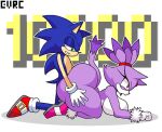 anthro big_breasts big_butt blaze_the_cat breasts butt clothing doggystyle domestic_cat duo eulipotyphlan evrc felid feline felis female footwear from_behind_position green_eyes hair hands_on_hips hedgehog high_heels huge_butt huge_thighs male male/female mammal ponytail princess raised_tail royalty sega sex shoes side_view sonic_the_hedgehog sonic_the_hedgehog_(series) tail thick_thighs tongue tongue_out yellow_eyes