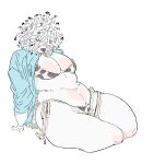 2026 :3 animal_print animal_print_bikini anthro belly belly_blush big_breasts big_hair bikini bikini_thong blush body_blush breast_blush breasts canid canine canis cleavage closed_smile clothed clothing cow_print cow_print_bikini domestic_dog female female_anthro genitals hair hands_on_ground hi_res hungarian_sheepdog ineffective_clothing ineffective_thong knee_blush kneeling leaning leaning_backward licking livestock_guardian_dog long_sleeve_shirt love_handles mammal mouth_closed open_clothing open_shirt open_topwear oversized_clothing oversized_shirt oversized_topwear overweight overweight_anthro overweight_female partially_clothed pastoral_dog pattern_bikini pattern_clothing pattern_swimwear pear-shaped_figure seductive self_lick shirt short_hair simple_background sitting skimpy small_snout smile solo sori0414 swimwear thick_thighs tongue tongue_out topwear two-piece_swimsuit vulva vulva_blush white_background wide_hipped_anthro wide_hipped_female wide_hips