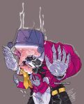 accessory against_surface against_wall andromorph andromorph/male bodily_fluids claws clothed clothing clothing_in_mouth cum darkner deltarune drooling duo ejaculation electronics f4ggoat finger_claws for_a_head fully_clothed genital_fluids gloves handwear heat_(temperature) hi_res humanoid intersex intersex/male male necktie object_head penis_between_thighs puppet saliva screen screen_face screen_head sex spamton_g._spamton suit television tenna_(deltarune) thigh_sex tv_head undertale_(series)