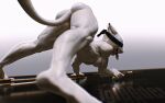 3d_(artwork) anthro arched_back arrow_(weapon) ass_up blender_(artwork) blindfold convenient_censorship crawling digital_media_(artwork) feet felid female hi_res iglooder mammal marble_statue nude ranged_weapon sculpture solo spread_legs spreading statue unity_(iglooder) weapon