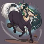1:1 action_pose animal_genitalia animal_penis areola areola_slip ball_and_chain balls barely_contained barely_contained_breasts big_balls black_body black_fur bodily_fluids breasts centaur chain equid equid_taur equine_genitalia equine_penis european_mythology fur gaikiken genitals greek_mythology green_eyes green_hair gynomorph gynomorph_taur hair hi_res holding_melee_weapon holding_object holding_sword holding_weapon horn humanoid_taur impact intersex intersex_taur mammal mammal_taur melee_weapon musk mythology penis pose restraints solo sweat sweaty_armpit sword taur weapon