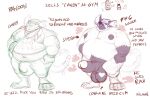 anthro arm_hair bag ball_markings balls beanie beanie_only belly belly_peeking_out big_balls big_belly big_bulge big_ears big_muscles big_nipples big_pecs big_penis body_hair bulge chest_hair claws clothed clothing detailed_bulge ear_piercing ear_ring english_text erection facial_hair feet fully_clothed genital_markings genitals hairy_balls hat hat_only hat_over_eyes headgear headgear_only headwear headwear_only hi_res huge_balls huge_bulge huge_penis humanoid_genitalia humanoid_penis hybrid_genitalia hybrid_penis leg_markings long_tail male mammal markings medial_ring medial_ringed_humanoid_penis medial_ringed_hybrid_penis model_sheet mostly_nude muscular musk navel nipple_piercing nipples nude open_mouth pecs penis piercing procyonid pubes raccoon ring_piercing ritsukaxan scarf shirt sketch smile socks_(marking) solo standing t-shirt tail text thick_penis topwear