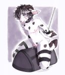 andromorph anthro areola black_collar black_eyeliner black_hair black_spots bound bovid caprine chain collar ear_piercing ear_ring eyeliner facial_piercing frogtied fur genitals goat hair hands_behind_back hi_res horn industrial_piercing intersex iowa_(per0xide) leaking_vagina legs_tied lip_piercing lip_stud looking_pleasured makeup mammal markings mastectomy_scar medium_hair nipples nose_piercing nose_ring nude_andromorph nude_anthro piercing pink_areola pink_inner_ear pink_nipples pink_nose pink_tongue pink_vulva puddle purrypurin ring_piercing scar sex_toy solo spots spotted_body spotted_fur sybian tongue tongue_out trans_(lore) trans_man_(lore) vulva wearing_collar white_body white_fur
