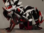 3_toes 3d_(artwork) 4:3 absurd_res anthro anthro_on_anthro anthro_penetrated anthro_penetrating anthro_penetrating_anthro areola big_areola big_breasts big_nipples black_areola black_body black_eyes black_fur black_nipples blender_(artwork) blush bodily_fluids breast_grab breasts butt canid canid_demon canine canis claws clothed clothed_sex clothing clothing_pull collar colored_nails crop_top demon detailed_background digital_media_(artwork) door_knocker duo ear_piercing exposed_breasts eyebrow_piercing eyelashes eyeliner eyes_closed eyeshadow facial_piercing feet female female_penetrated footwear freckled_arms freckled_breasts freckled_butt freckled_chest freckled_face freckled_legs freckled_shoulders freckles fur genital_fluids genitals grey_eyes hand_on_breast hand_on_hand hellhound hi_res highlights_(coloring) hound_helldan hybrid jennifer_(hound_helldan) legwear makeup male male/female male_penetrating male_penetrating_female mammal markings multicolored_body muscular muscular_male mythological_canine mythological_creature mythology nails narrowed_eyes natural_breasts nipple_piercing nipples novabeast nude partially_clothed pawpads penetration penis piercing red_body red_claws red_eyeliner red_eyes red_fur red_highlights red_nails red_pawpads seductive sex shirt small_waist smile socks stockings striped_body striped_fur stripes sweat sweaty_body tail tan_body tan_fur text toe_claws toes tongue topwear vaginal vaginal_penetration vulva watermark wet wet_body white_body white_fur widescreen