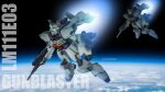  absurdres beam_rifle cloud earth_(planet) energy_gun flying glowing glowing_eyes gun gun_blastor gundam highres holding holding_gun holding_weapon mecha mobile_suit_gundam planet rifle rippi_kuriya space victory_gundam weapon 