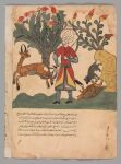 16th_century absurd_res ambiguous_gender ancient_art antelope arabic_text bovid bow_(weapon) brown_body brown_fur brown_skin clothing english_description feral flower fur gazelle grey_body grey_fur group headgear headwear hi_res holding_bow_(weapon) holding_object holding_ranged_weapon holding_weapon horn human illuminated_manuscript ink_(artwork) kalila_wa_dimna male mammal medieval melee_weapon middle_eastern_clothing mouse multicolored_shell murid murine outside painting_(artwork) pale_skin plant ranged_weapon religious_clothing religious_headwear reptile rodent scalie shell shrub standing sword tail text tortoise tree turban turtle unknown_artist watercolor_(artwork) weapon